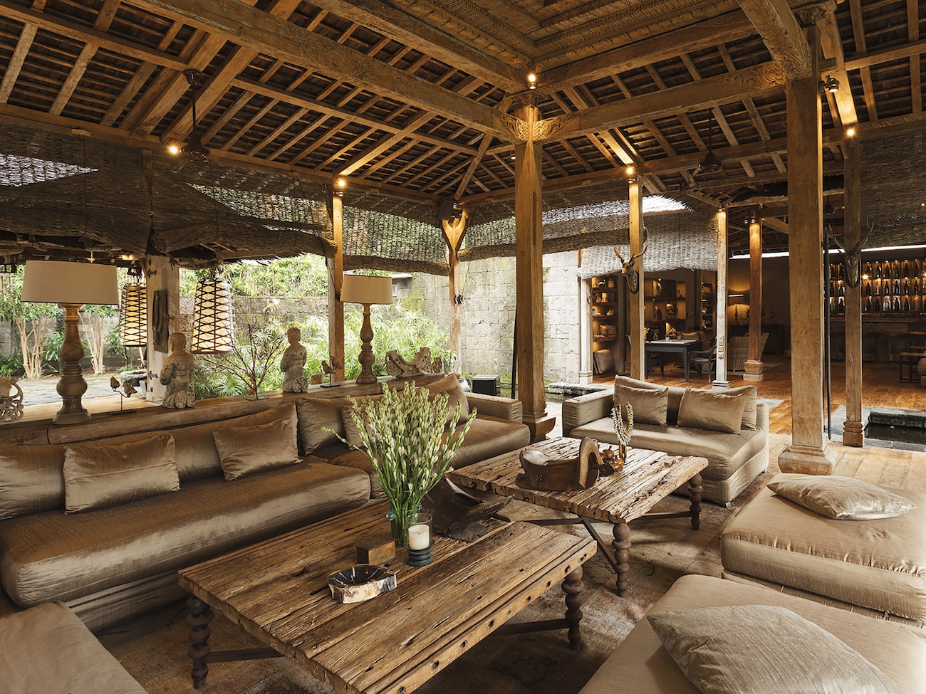 The living area of Villa Zelie