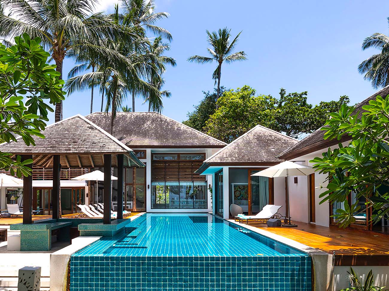 Ban Suriya - Lipa Noi Beachfront Villa in Koh Samui, Thailand.