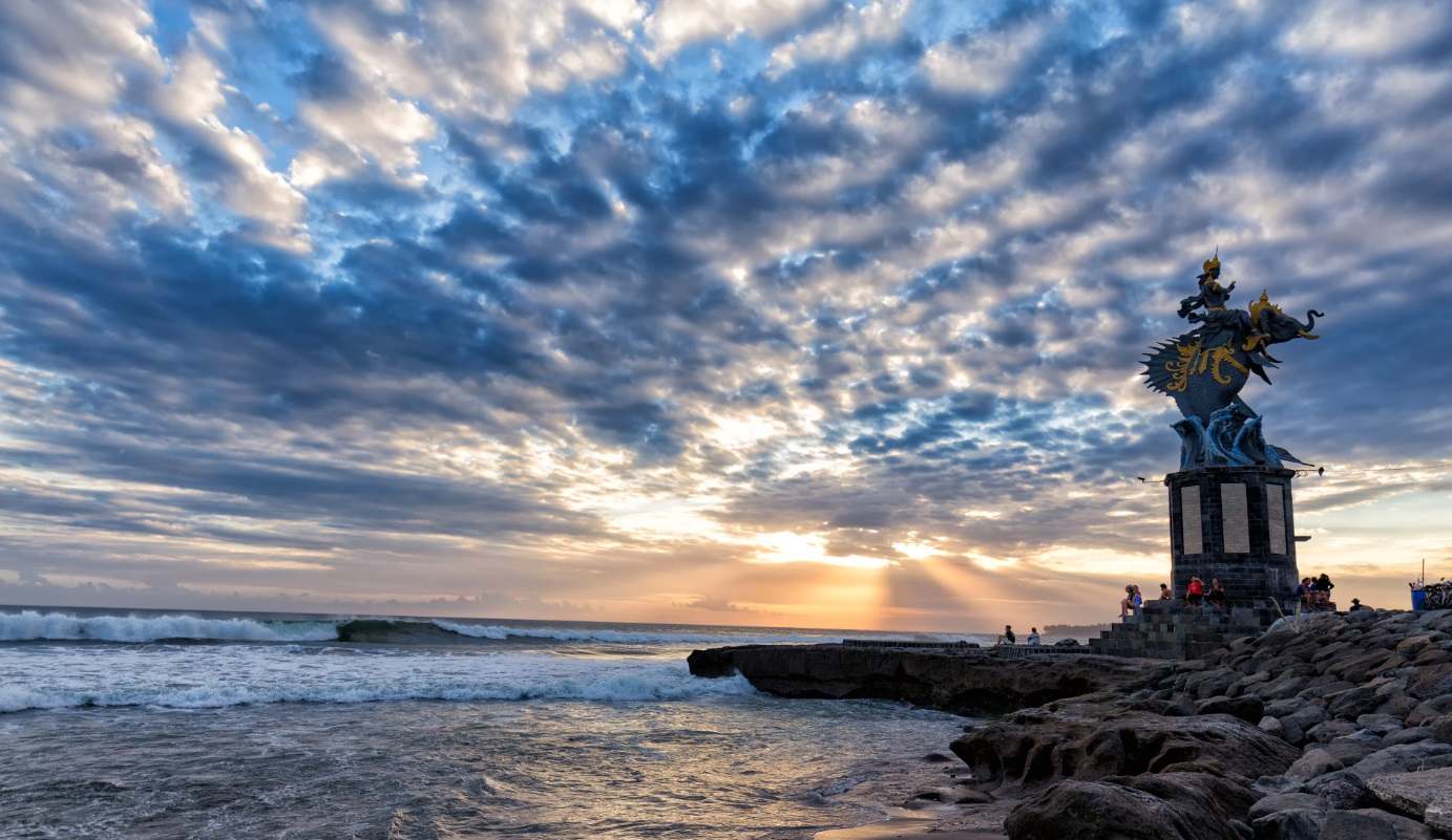 Pererenan Beach during sunset